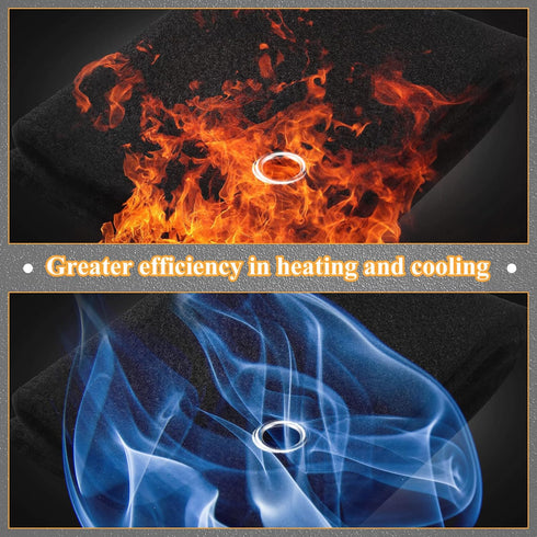 Oudain 4 Pcs 12" x 9" High Temperature Carbon Felt Flame Resistant Welding Blanket Soldering Fire Blanket Brazing Fireproof Mat Protective Fabric ...