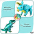KatchOn Giant Blue Dinosaur Balloons - 38 Inch, Pack of 2 | Dino Mylar Balloons for Birthday Party Decor...