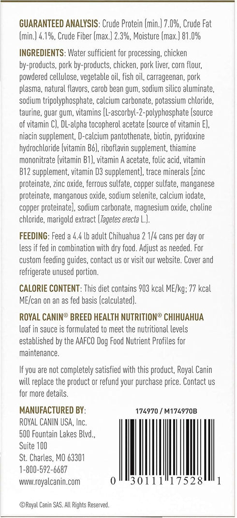 Royal Canin Chihuahua Adult Breed Specific Wet Dog Food, 3 oz. can...
