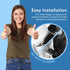 Universal 2 Inch Toilet Flapper Replacement & Chain - Fits 2 Inch Toilet Flush Valves - Easy Install (1-Pack)...