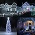 White Solar String Lights Outdoor, Total 80 FT 240 LED Solar Powered Waterproof Fairy Lights 8 Modes Copper Wire Lights for Christmas Party Tree W...
