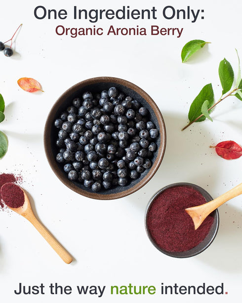 Organic Aronia Berry 4:1 Extract Chokeberry Powder (4 Ounce)...