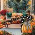 Fall Garden Flag 12x18 Inch Double Sided, Pumpkin with Bowknot White Dots Small Yard Flags for Outdoor,Seasonal Decor for Thanksgiving Autumn Farm...