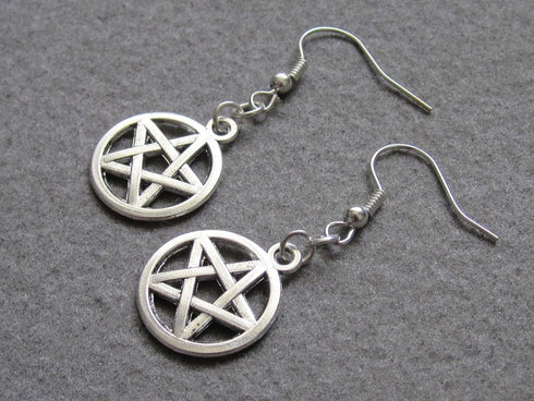Amulet Earrings,Pentagram Earrings,Cute Five Pointed Star Earrings,Protection Earrings...