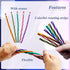35 Pcs 7 Inch Flexible Soft Pencils,Magic Bend Pencils,Colorful Stripe Soft Pencils for Valentine's Day,Children's Day Gift,Students,Classroom Gif...