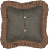 VHC Brands Primitive Bedding Cinnamon Plaid Cotton Patchwork Square Cover Insert Pillow, Dark Olive Green...