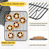 Cooling Baking Rack Set of 2, E-far 11.7” x 9” Non-stick Wire Racks for Oven Cooking Roasting Grilling Cookie Cake Bacon Meat Resting, Non-toxic &...