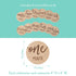 Kate & Milo Baby Monthly Milestone Marker Discs - Classic Cursive Script Wooden Discs with Reversible Photo Props for Baby Announcement and Milest...