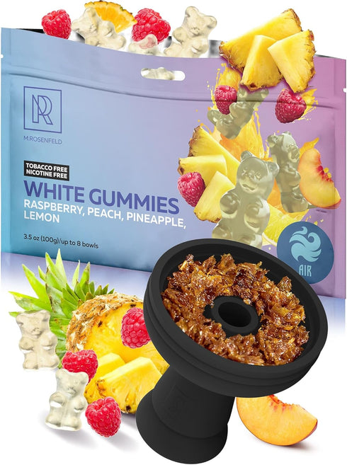 Hookah Flavor White Gummies - Herbal Shisha Hookah Flavors Nicotine Free - 3.5 ounce - 100 Gram Hookah Shisha Tobacco Free Hookah Tobacco & Nicoti...