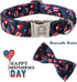 MR. CHUBBYFACE American Flag Dog Collar 4th of July Dog Collar with Bow Adjustable Star Dog Collar Bowtie for Small Medium Large Dogs...