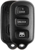 KeylessOption Key Fob Cover Case Replacement for 1999 2000 2001 2002 2003 2004 2005 2006 2007 2008 2009 Toyota Sequoia 4Runner Remote Shell, HYQ12...