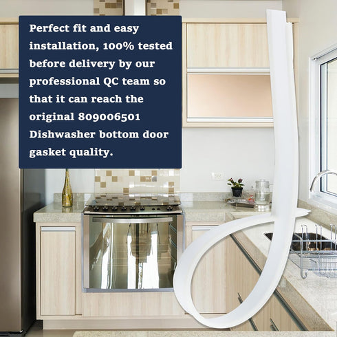 Romalon 154576501 Dishwasher Bottom Door Gasket Replacement Part fir for Frigi-daire dishwashers 809006501 154297601 PS9495545 AP5809675
