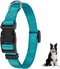 PuppyDoggy Adjustable Dog Collar Black Nylon Dog Collar Martingale Collar for Dogs with Quick Release Buckle Classic Pet Collar for Small Medium L...