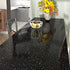Glossy Black Terrazzo Contact Paper Peel and Stick Countertops Waterproof Black Granite Countertop Contact Paper Peel and Stick Table Top Self Adh...