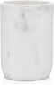 Essentra Home Blanc Collection White Bathroom Tumbler Cup for Vanity Countertops, Also Great As Pencil Pen Holder and Makeup Brush Holder...