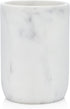 Essentra Home Blanc Collection White Bathroom Tumbler Cup for Vanity Countertops, Also Great As Pencil Pen Holder and Makeup Brush Holder...