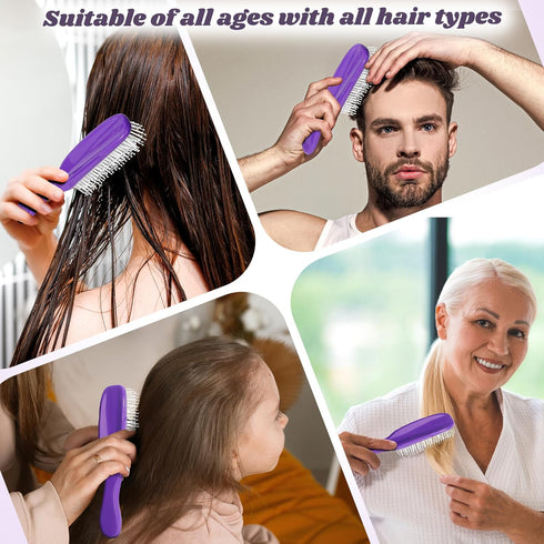 Hair Brush, Detangler Hair Brushes for Women, Men with Long, Curly, Thick Hair, Best Wet or Dry Detangling Travel Hairbrush, Hair Care Styling Too...