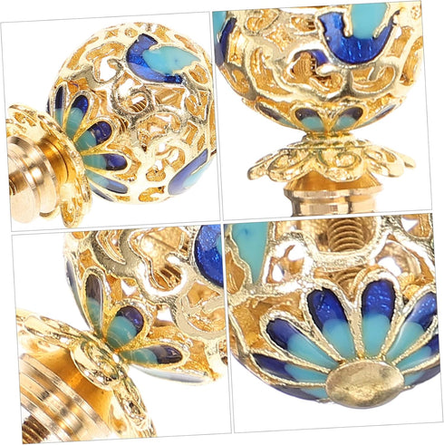 Teapot Button Metal Teapot Griddle Accessories Ceramic Knobs Pot Grip Knobs Pot Lid Knob Replacement Metal Pot Lid Knob Retro Kettle Cover Knob Co...