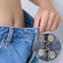 4pcs Pants Waist Tighteners, No Sewing Removable Jeans Button Tightener Waist Button Pin Required Jean Button Tightener Waist Button Tightener for...