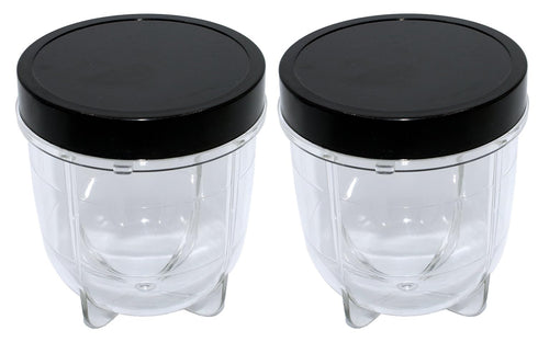 Blendin Replacement Short Cup with Stay Fresh Jar Lid, Compatible with Original Magic Bullet Blender Juicer 250W MB-1001, MB-1001B, MBR-1101, MBR-...