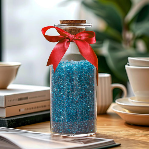 T4U Fish Tank Gravel 1 LB, Tumbled Small Rocks for Aquarium, Glass Beads for Vases, Succulent Rocks for Plants, Aquarium Gravel Decorative Pebbles...