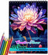 TPLHOUSE Creative Flower Coloring Book Spiral Bound for Adults, Premium Cover, 30 Creative Haven Wildflowers Coloring Pages for Stress Relief and ...