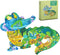 Kids Animal Puzzles, 154 Piece Crocodile Shaped Jigsaw Puzzles for Kids Ages 8,9,10,11,12 Boys and Girls Toy Puzzles, Family Puzzle Games for Chil...