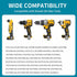 10 Packs Belt Clips for Dewalt, 304 Stainless Steel Drill Belt Clip Hook with Screws for Dewalt N268241, Drill Tool Clips Fit for Dewalt 20V Power...