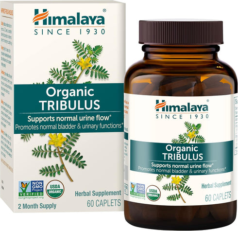 Himalaya Organic Tribulus Terrestris, Herbal Supplement for Urinary Support and Flow, Bladder Function, Prostate Support, Stamina, Male Energy, No...