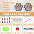 YLOLUL 16 Pcs Dog Paw Shaped Diamond Art Keychains DIY Pet Paw Diamond Art Keychain Kits Diamond Art Double-Sided Cat Dog Paw Painting Key Chains ...