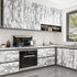Grey Marble Contact Paper for Countertops Gray/White Glossy Peel and Stick Wallpaper Self Adhesive Vinyl Granite Contact Paper for Cabinets Kitche...