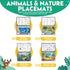 Tot Talk Mountain Animals Educational Placemat for Kids – Made in USA – Durable, Double-Sided, Learning Placemat with Mountain Wildlife & Nature F...