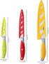 Chef Knife, 3PCS Kitchen Knife, Multicolor Stainless Steel Sharp Chef Knife Set, 8 Inch Chef's Knife, 4.5 Inch Utility Knife, 4 Inch Paring Knife ...