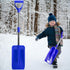 27.5-33.5 Inch Adjustable Kids Snow Shovel- Detachable Kids Digging Snow Shovel with D-Grip Handle- Durable Beach Snow Shovels for Kids Outdoor Ya...