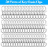 anezus 100Pcs Key Chain Clip Hooks Swivel Lanyard Snap Hook Keychain Hooks for Lanyard Key Rings Crafting...