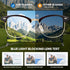 Cyxus Blue Light Glasses Men Retro Semi Rimless Clear Blue Light Glasses for Computer Eye Strain Gaming Glasses Anti Harmful Blue Light for Men Wo...