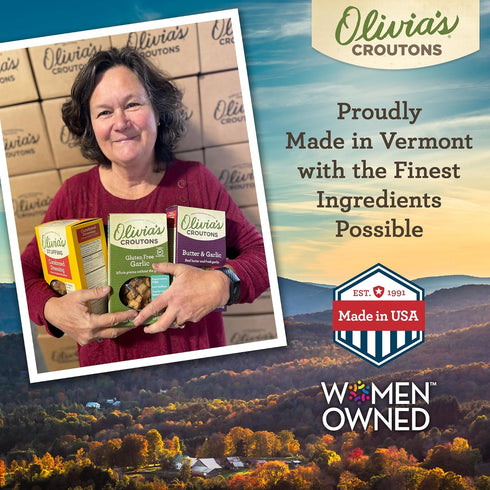 Croutons For Caesar Salad ? Olivia’s Croutons Parmesan Pepper Croutons ? Gourmet Salad Toppers and Soup Croutons From A Family-Run Bakery ? 4 Pack...
