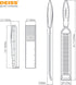 Deiss LUX Fine Grater & Lemon Zester, Parmesan Cheese Grater Handheld - Spices, Citrus Fruits, Hard Cheeses, Garlic, Chocolate, Nuts, Ginger Grate...