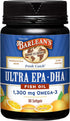 Barlean's Omega 3 Fish Oil Supplements, Supplement Softgels for Men and Women, 1300 mg Ultra EPA and DHA Fatty Acids, Orange Flavored, 60 Count...
