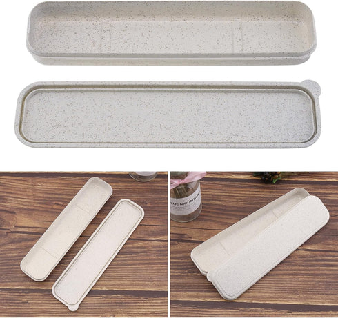 OriGlam Portable Flatware Box Travel Tableware Storage Box, Travel Case Travel Tableware Storage Box, Utensil Case Lunch Bag Flatware Box...