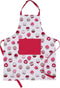 AMOUR INFINI Cotton Aprons for Women with Pocket, Adjustable Strap and Waist Ties Printed Aprons for Baking, Cooking, Gardening (27.5 x 33 Inches)...