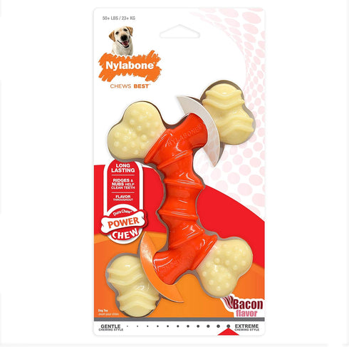 Nylabone Power Chew Double Bone Long Lasting Chew Toy for Dogs X-Large - 50+ lbs....