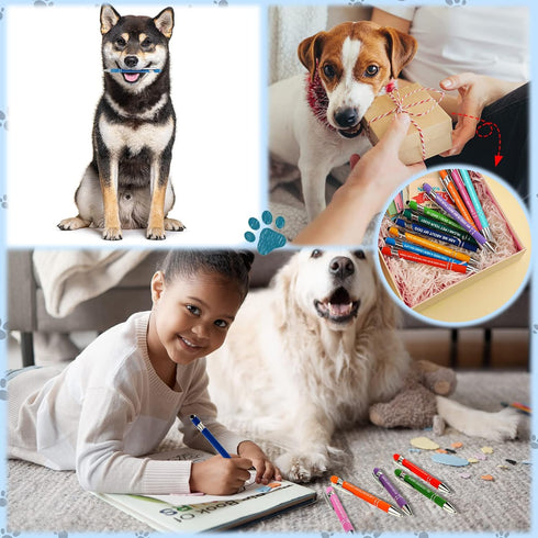 Woanger 20 Pcs Funny Dog Pens for Graduation Gift 1.0 mm Dog Lovers Pen Black Ink Ballpoint Pen Puppy Lover Gifts for Boys Girls Students Teachers...