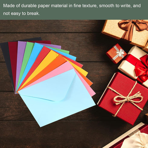 YOKIVE 50pcs Gift Card Envelopes, 6 x 4 Inch Mini Envelopes Small Envelopes Credit Card Size Bulk for Thank You Cards Graduation Greeting Birthday...