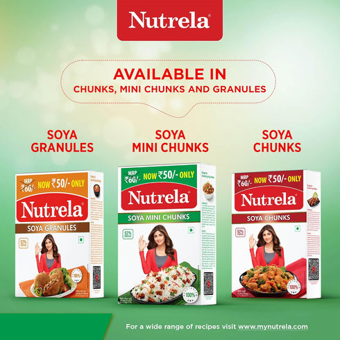 Nutrela, Soya Mini Chunks, 220 Grams(gm)...