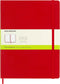 Moleskine Classic Notebook, Hard Cover, XL (7.5" x 9.5") Plain/Blank, Scarlet Red, 192 Pages (8055002855105)...
