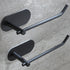 Hand Towel Holder,2 Packs Black Hand Towel Bar,6 3/10 Inch Self Adhesive Hand Towel Rack/Towel Ring for Bathroom Kitchen...
