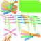 210 Pcs Plastic Flying Helicopter Toys Set Hand Helicopter Hand Rub Flying Propeller Toys Bamboo Dragonfly Toy for Kid Toddlers Gift Outdoor Flyin...