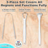 Set of 3 Tongue Scrapers for Adults, Tough Metal Tongue Cleaner w/Storage Case, Stainless Steel Tongue Scrubber for Fresh Breath & Oral Hygiene by...