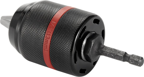 2-13mm Multi Quick Replacement Keyless Chuck, Keyless Oneway Hand Drill Chuck 1/2-20UNF Thread Spindle, Self-Tighten for Multiple Purposes Quick C...